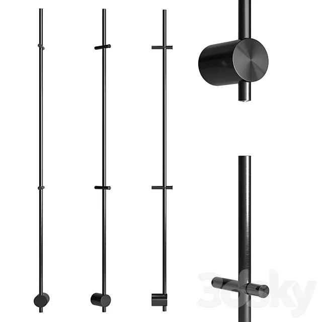 Heated Towel Rail BRUNO V by Broner 3D Model Heated Towel Rail BRUNO V by Broner 3D Model