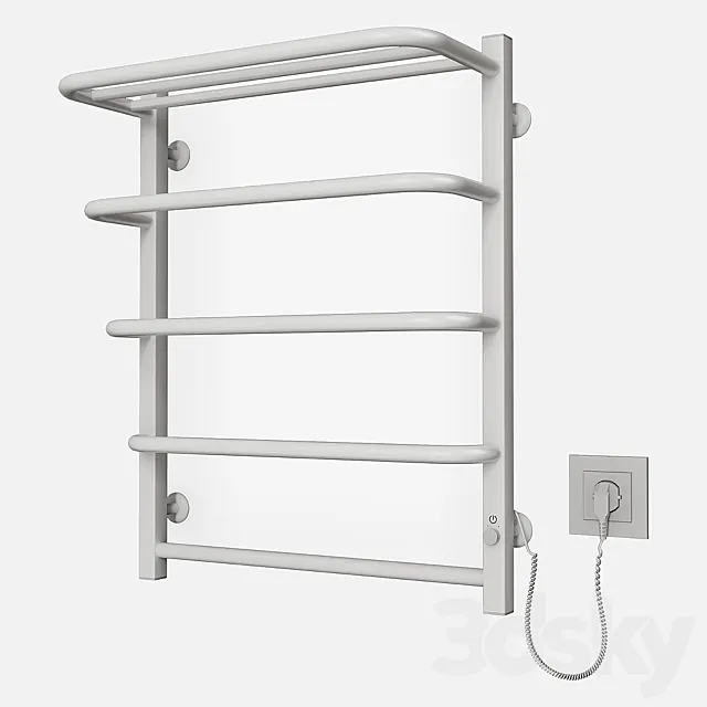 Heated towel rail of LARIS ZEBRA STANDARD 3D Model Heated towel rail of LARIS ZEBRA STANDARD 3D Model