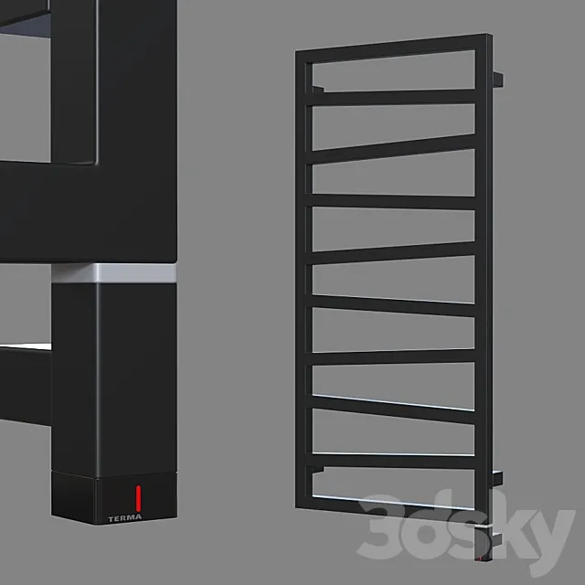 Heated towel rail Terma ZigZag (6 sizes). 3DModel Heated towel rail Terma ZigZag (6 sizes). 3DModel
