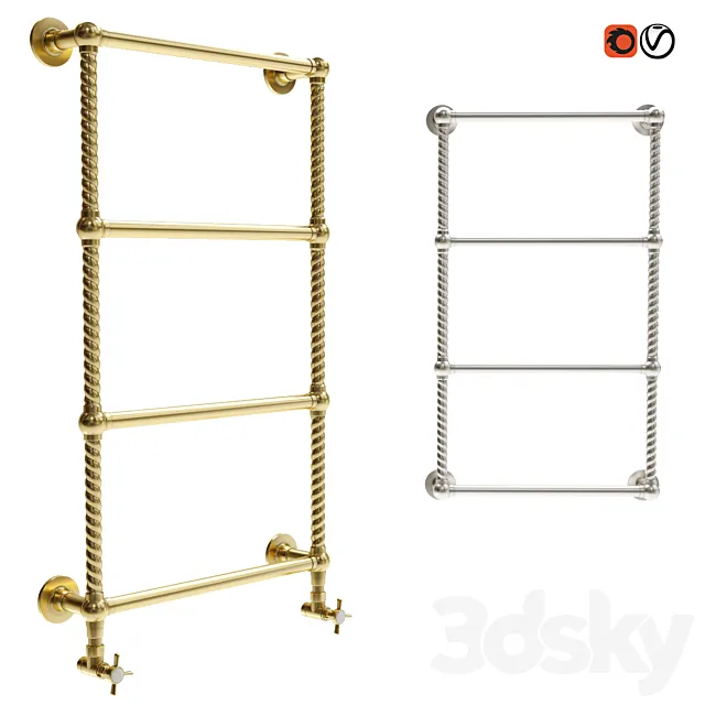 Heated towel rails Cordivari Retro I 3D Model Heated towel rails Cordivari Retro I 3D Model