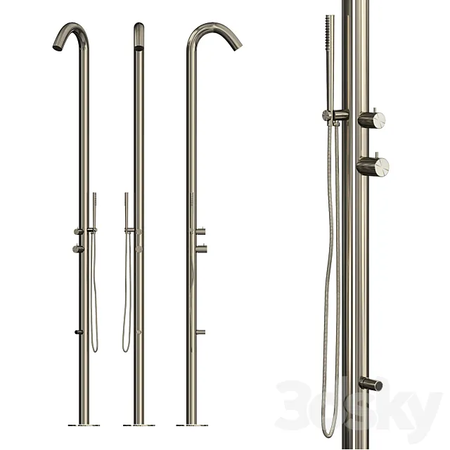 HEATGENE Outdoor Shower HG9001 3D Model HEATGENE Outdoor Shower HG9001 3D Model