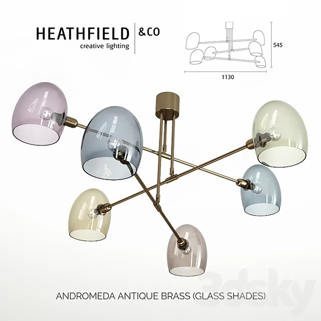 HEATHFIELD ANDROMEDA ANTIQUE BRASS 3DModel HEATHFIELD ANDROMEDA ANTIQUE BRASS 3DModel