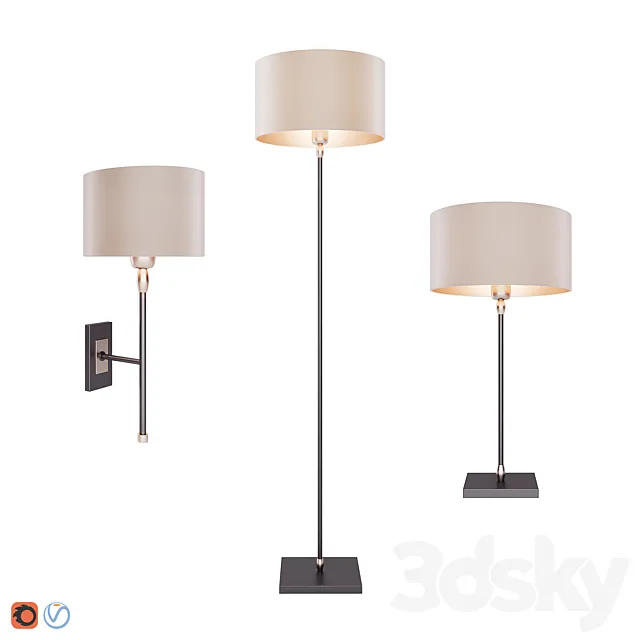 Heathfield Casablanca Lighting Set 3D Model