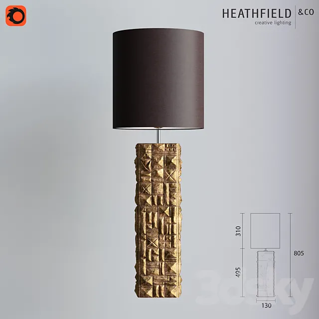 Heathfield & Co | Pompidou Gold Leaf Antique 3DModel