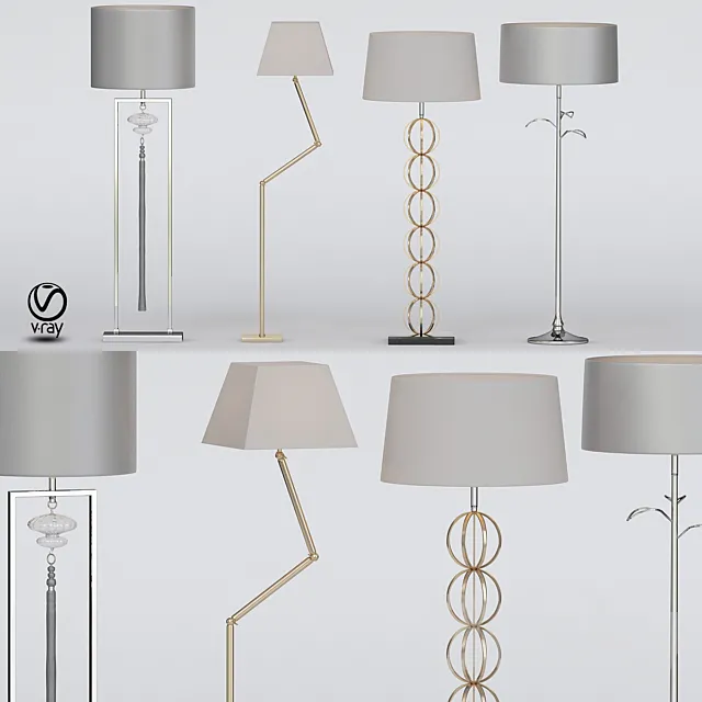 Heathfield floor lamp 3D Model Heathfield floor lamp 3D Model