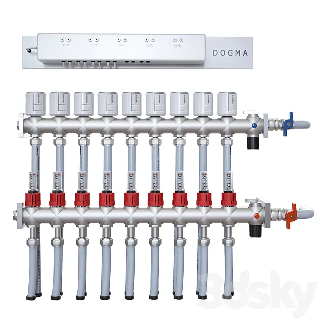 Heating system smart home 3D Model Heating system smart home 3D Model