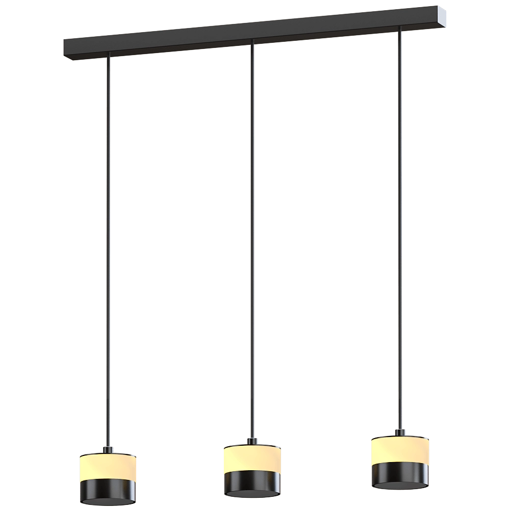 Heatsail – Pendant lamp Glow 3 With Straight Ceiling Rose 3D Model