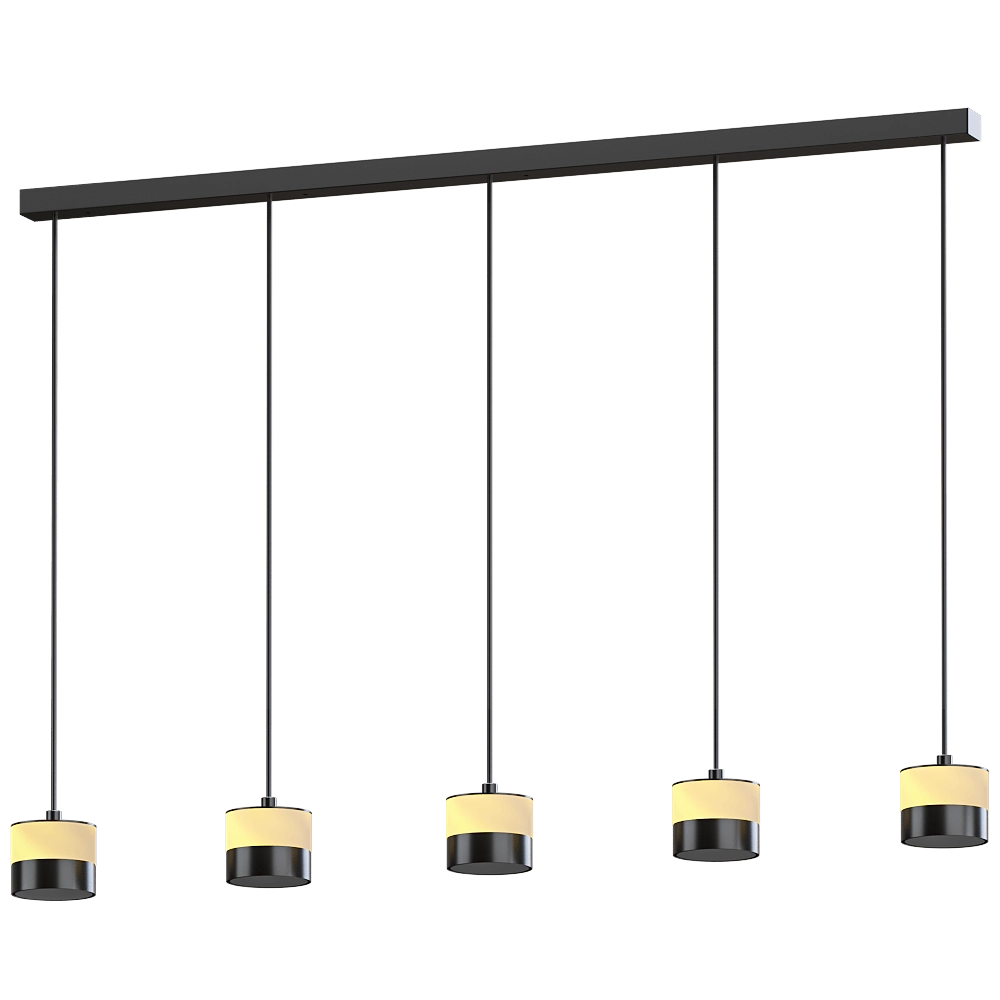 Heatsail – Pendant lamp Glow 5 With Straight Ceiling Rose 3D Model