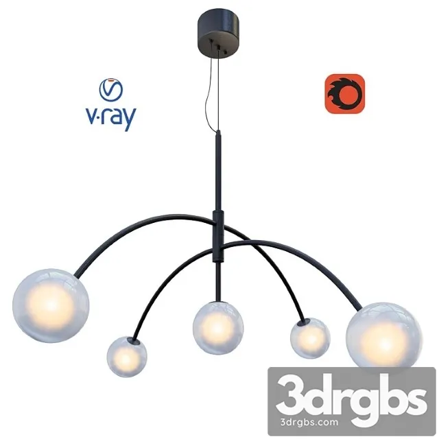 Heaven ceiling lamp from the company markslöjd sweden. 3D Model Download