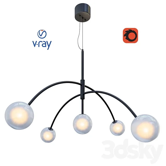 HEAVEN ceiling lamp from the company MARKSLÖJD Sweden. 3D Model HEAVEN ceiling lamp from the company MARKSLÖJD Sweden. 3D Model