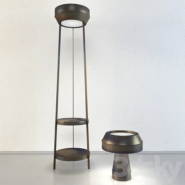 heavy metal lamp 3D Model heavy metal lamp 3D Model