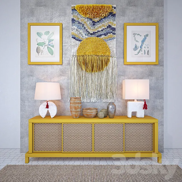 Heddle & Needle Tapestry set Vol.2 3DModel