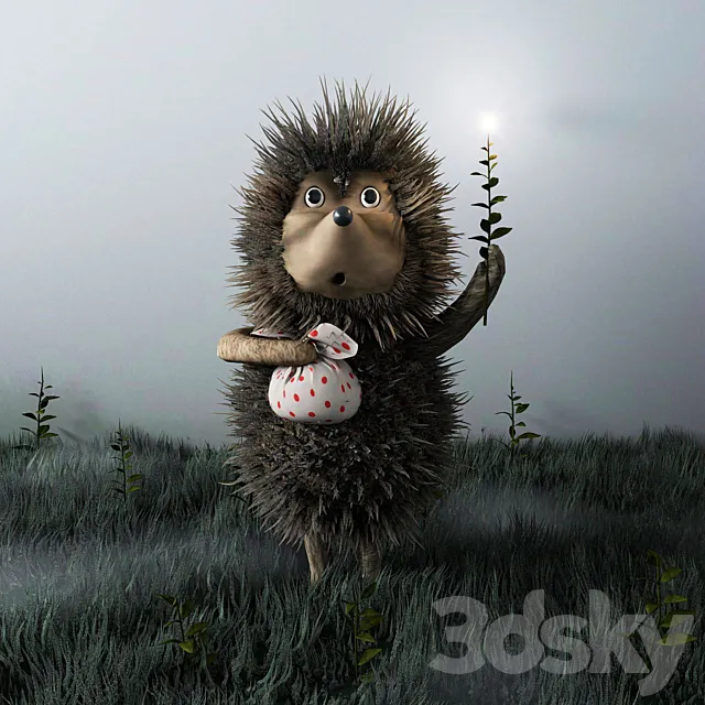 Hedgehog in the fog 3D Model Hedgehog in the fog 3D Model
