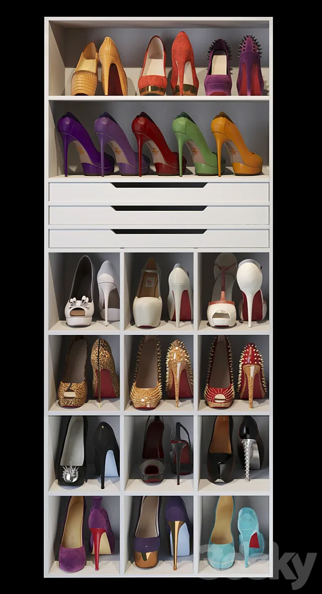 Heels 45th size 3DModel