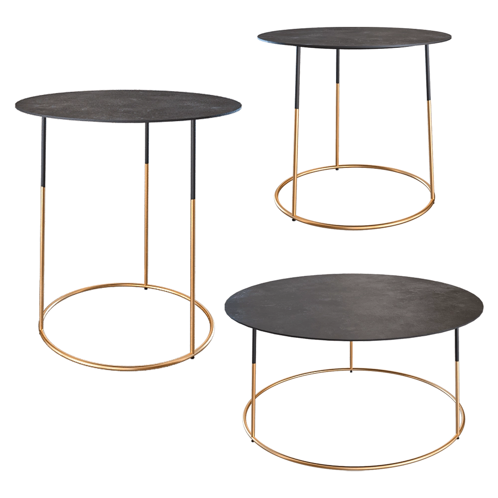 Heerenhuis Manufactuur – Coffee table Nimbus gold 3D Model
