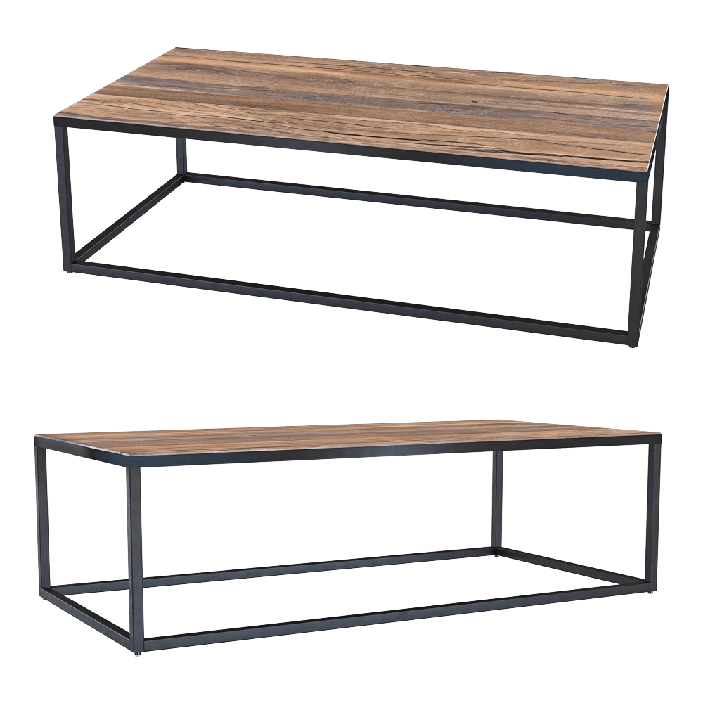 Heerenhuis Manufactuur – Сoffee table Mesa reclaimed wood 120 3D Model