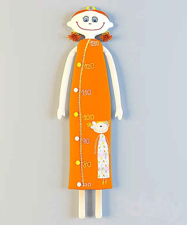 Height calculator-girl “Red-haired” 3DModel Height calculator-girl “Red-haired” 3DModel