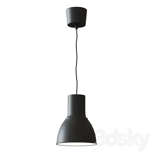 HEKTAR HEKTAR Pendant lamp dark gray 22 cm 3D Model