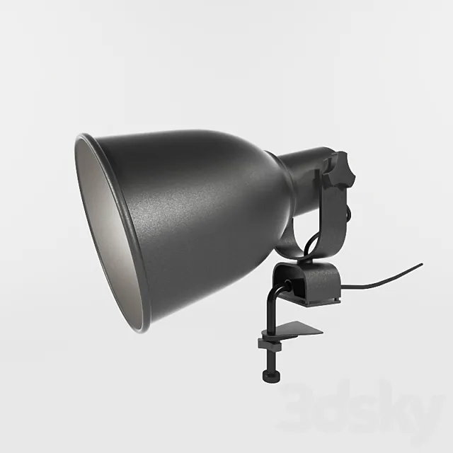 HEKTAR: soffit Wall lamp with clamp 3DModel