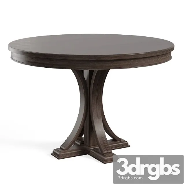 Helena Pedestal Dining Table 3D Model Download