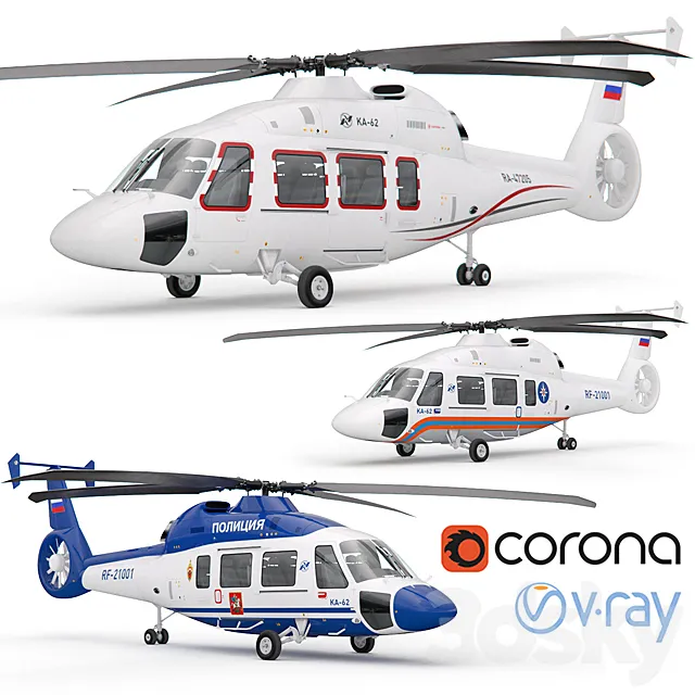 Helicopter ??-62 3DModel
