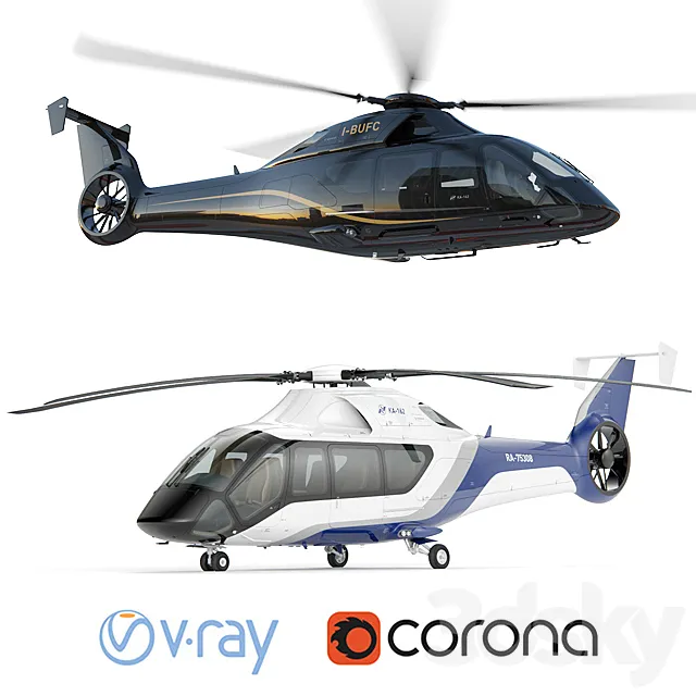 Helicopter KA-162 Private Heli 3DModel