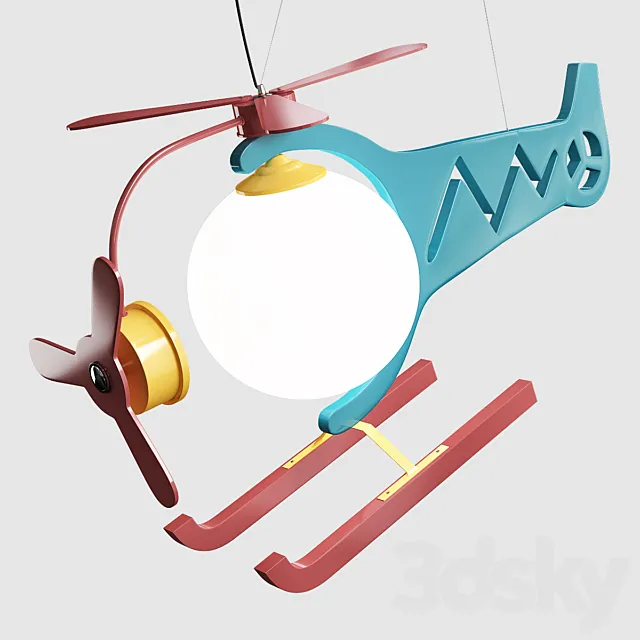 Helicopter lamp 3DModel