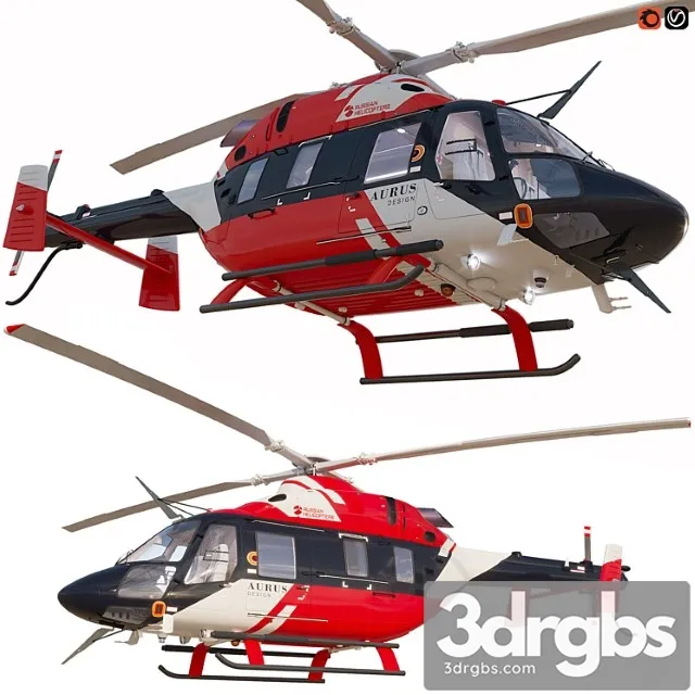 Helicopters Ansat Aurus 3D Model Download