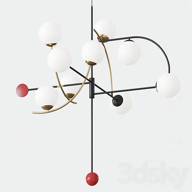 Helio I suspension lamp by Mambo Unlimited Ideas Hanging lamp 3DModel