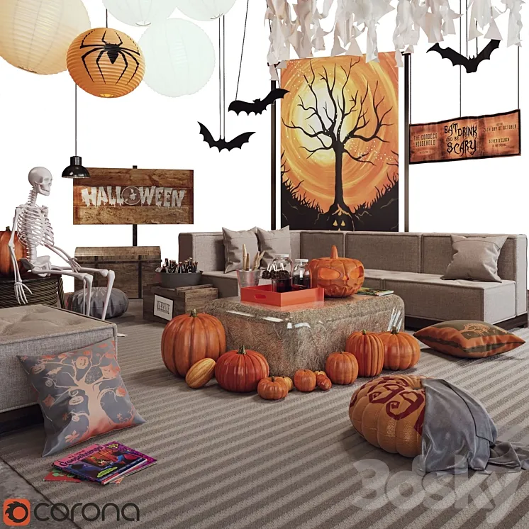 HelloWeen Set No. 1 3D Model Free Download