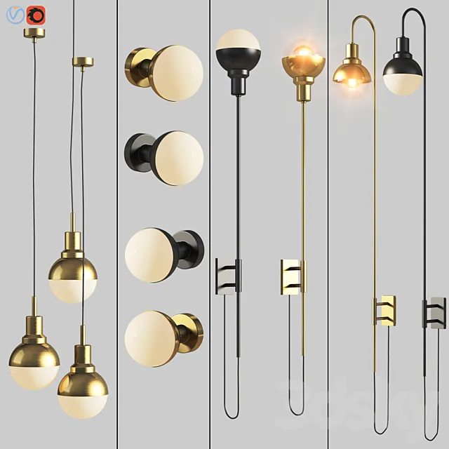 Helmet Light Set Aromasdelcampo 3DModel