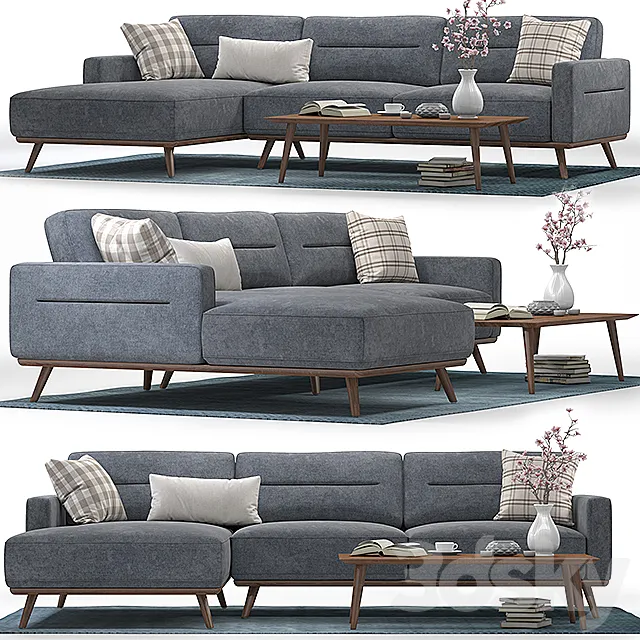 Helsinki corner sofa 3D Model