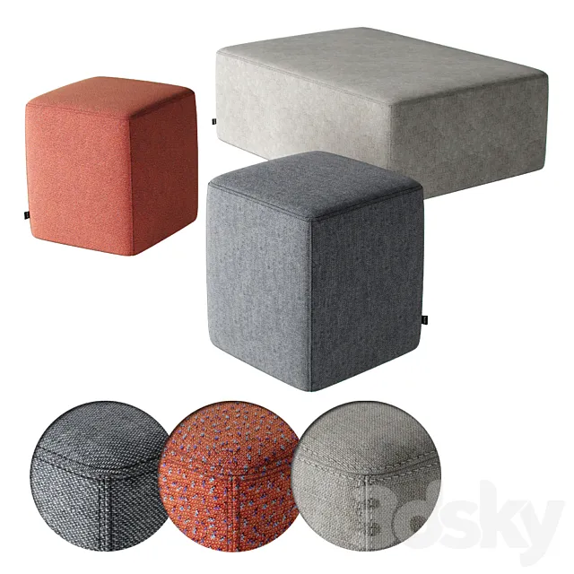 Hem brick pouf 3DModel Hem brick pouf 3DModel