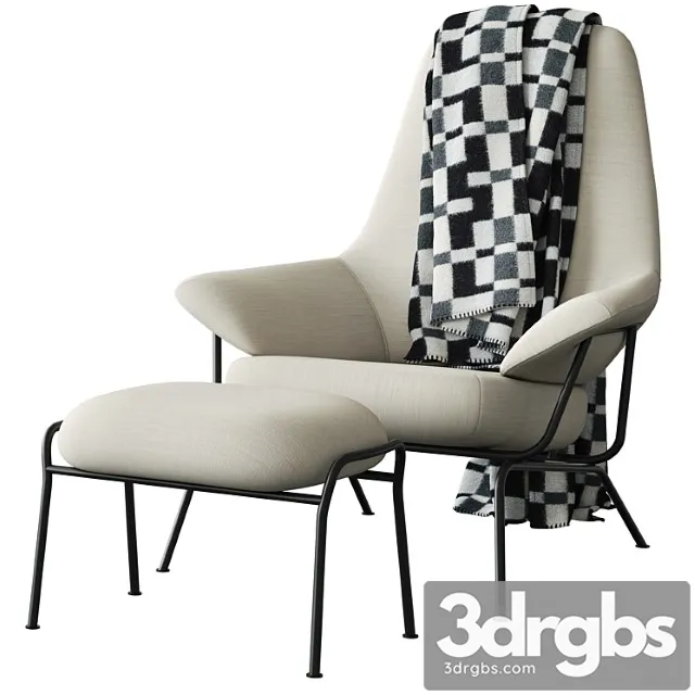 Hem Hai Chair White 3D Model Download