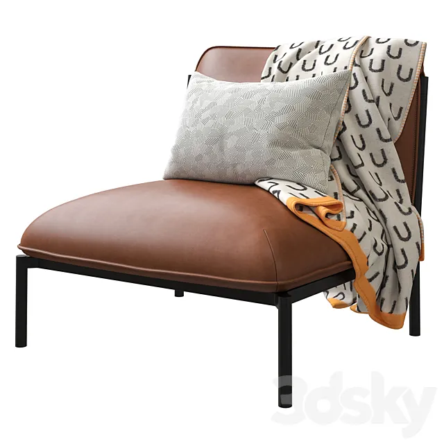 Hem Kumo Modular Single-Seater Leather 3D Model
