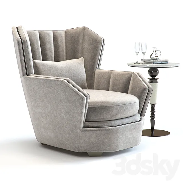 Hemingway Armchair 3D Model