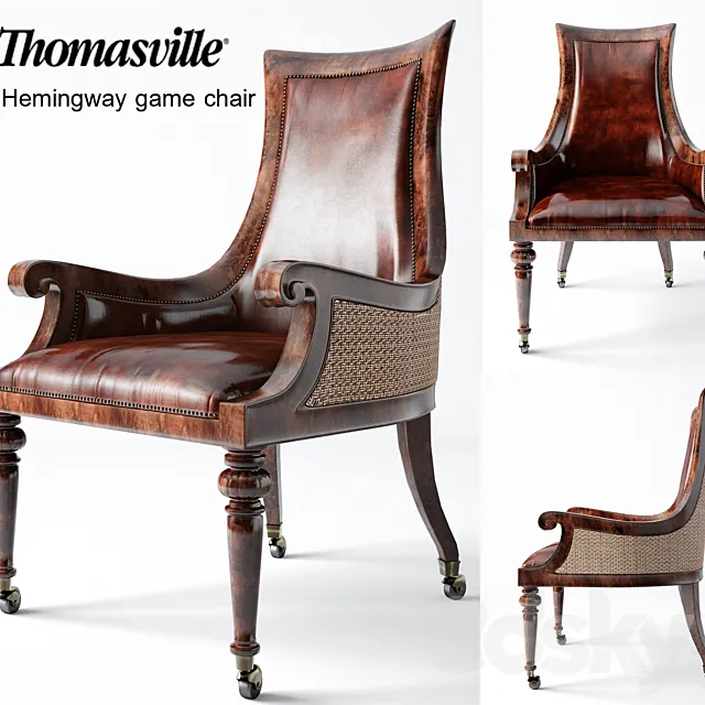 Hemingway game chair 3DModel