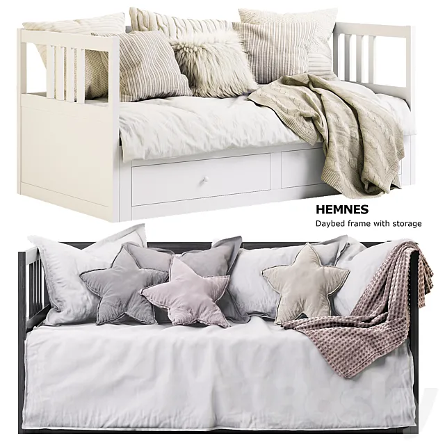 HEMNES Daybed IKEA _ HEMNES IKEA 3DModel HEMNES Daybed IKEA _ HEMNES IKEA 3DModel