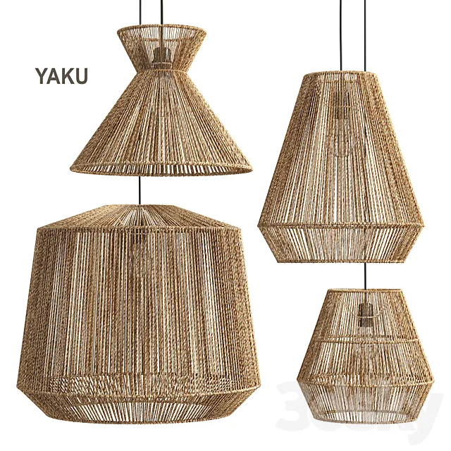 Hemp lamp Yaku LA REDOUTE 3DModel