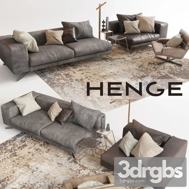 Henge X One Sofa 3D Model Download Henge X One Sofa 3D Model Download