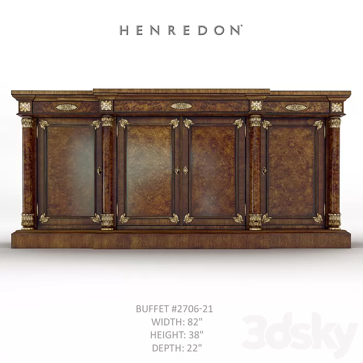Henredon BUFFET # 2706-21 3D Model