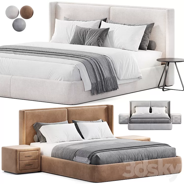 Henry Bed by The Highwall 3D Model Free Download