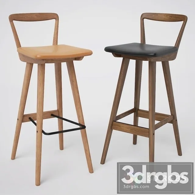 Henry Rosengren Hansen Bar Stool 3D Model Download