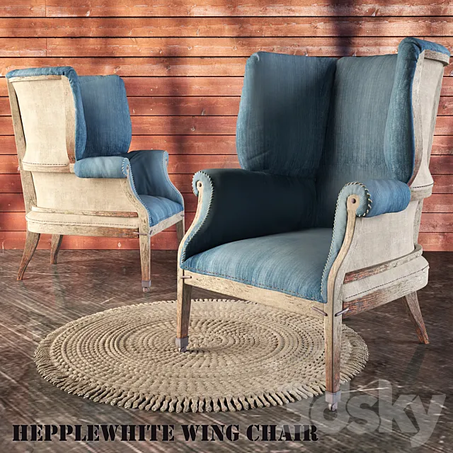 HEPPLEWHITE WING CHAIR 3DModel