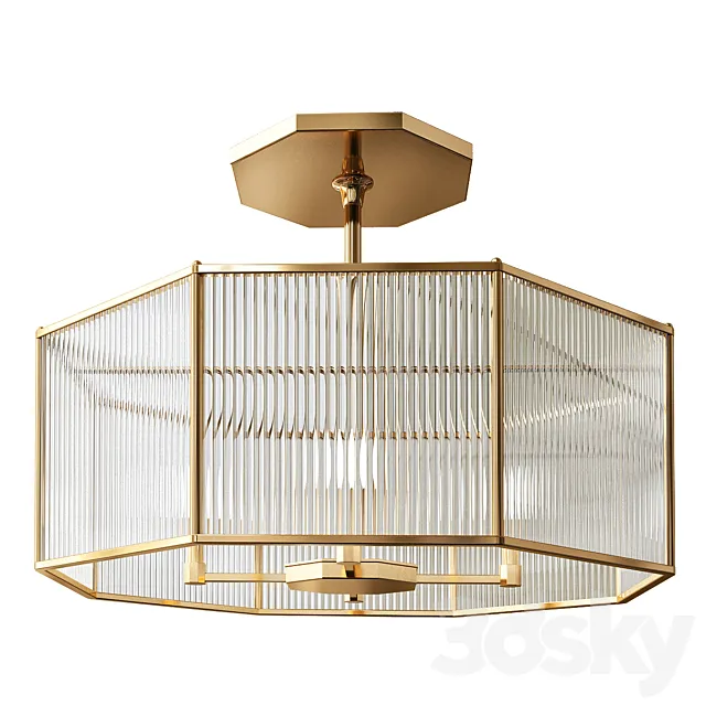 Hera Octagon Chandelier – Arteriors 3D Model
