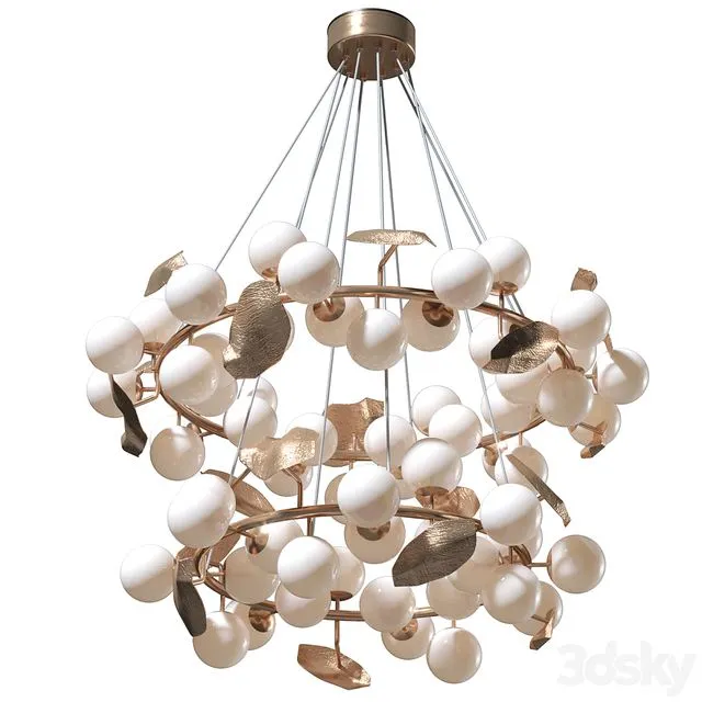 HERA ROUND II SUSPENSION LAMP BY BOCA DO LOBO 3D Model