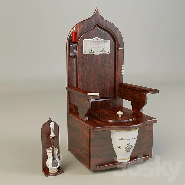 Herbeau 5502 Dagobert generic Sanitary Equipment 3D Model