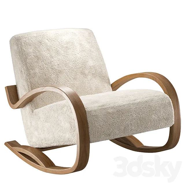 Herbin Rocking Chair by Anthropologie 3D Model Herbin Rocking Chair by Anthropologie 3D Model