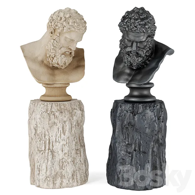 Hercules head sculpture 3DModel Hercules head sculpture 3DModel