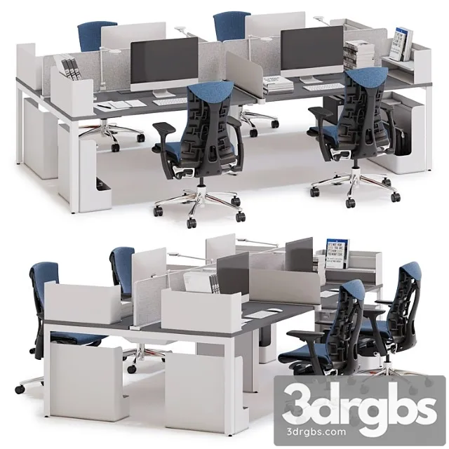 Herman Miller Layout Studio V1 3D Model Download